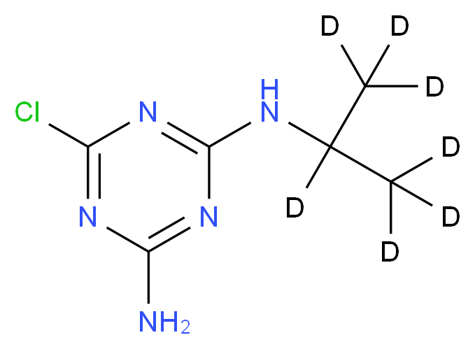 2-Amino-4-(isopropyl-d7-amino)-6-chloro-triazine_Molecular_structure_CAS_)