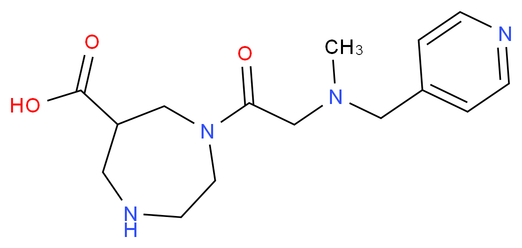 1-[N-methyl-N-(pyridin-4-ylmethyl)glycyl]-1,4-diazepane-6-carboxylic acid_Molecular_structure_CAS_)