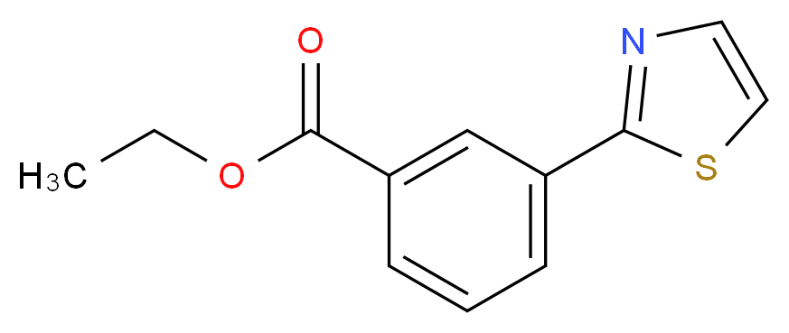 Ethyl 3-(1,3-thiazol-2-yl)benzoate 97%_Molecular_structure_CAS_886851-29-2)