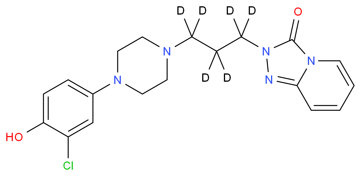 4'-Hydroxy Trazodone-d6_Molecular_structure_CAS_)