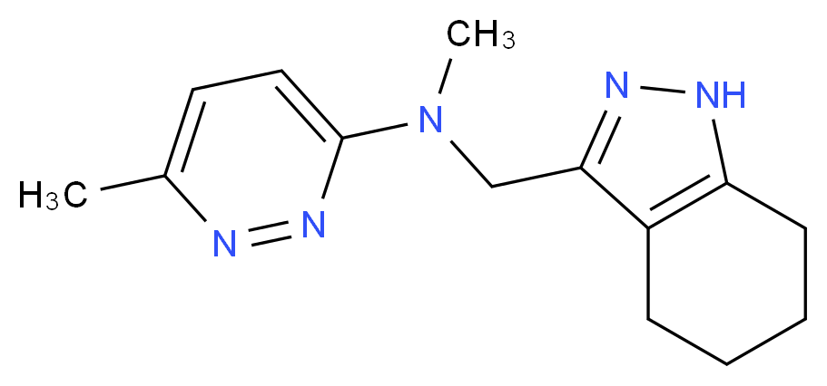 N,6-dimethyl-N-(4,5,6,7-tetrahydro-1H-indazol-3-ylmethyl)-3-pyridazinamine_Molecular_structure_CAS_)