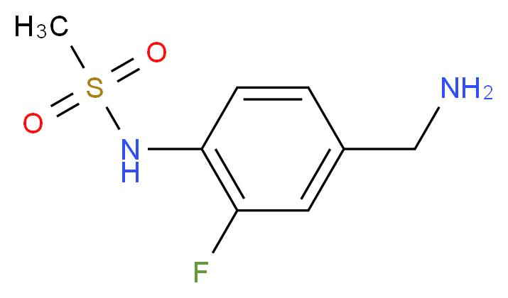 N-(4-(aminomethyl)-2-fluorophenyl)methanesulfonamide_Molecular_structure_CAS_565448-36-4)