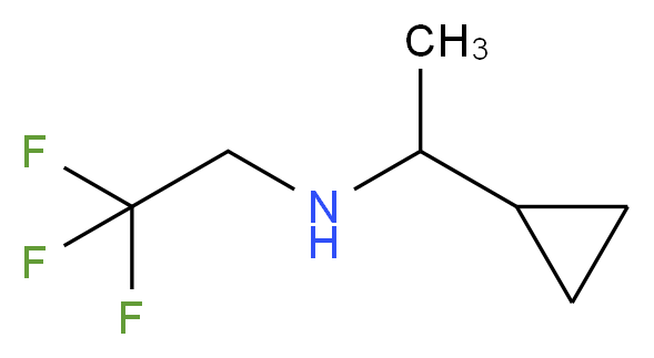 N-(1-cyclopropylethyl)-N-(2,2,2-trifluoroethyl)amine_Molecular_structure_CAS_)