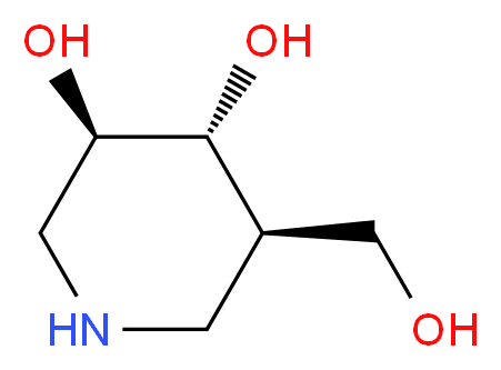 (3r,4r,5r)-5-(Hydroxymethyl)Piperidine-3,4-Diol_Molecular_structure_CAS_)