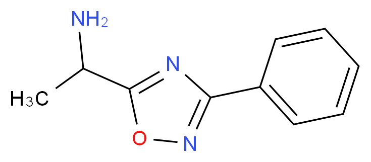 1-(3-phenyl-1,2,4-oxadiazol-5-yl)ethanamine_Molecular_structure_CAS_)