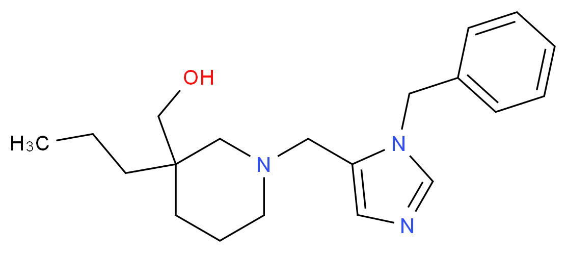 {1-[(1-benzyl-1H-imidazol-5-yl)methyl]-3-propylpiperidin-3-yl}methanol_Molecular_structure_CAS_)