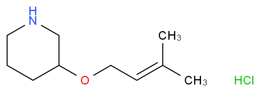 3-[(3-Methyl-2-butenyl)oxy]piperidine hydrochloride_Molecular_structure_CAS_)