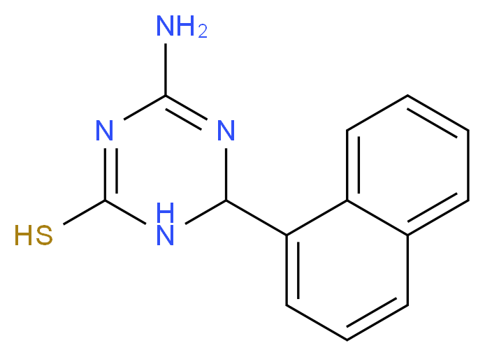 4-Amino-6-(1-naphthyl)-1,6-dihydro-1,3,5-triazine-2-thiol_Molecular_structure_CAS_)