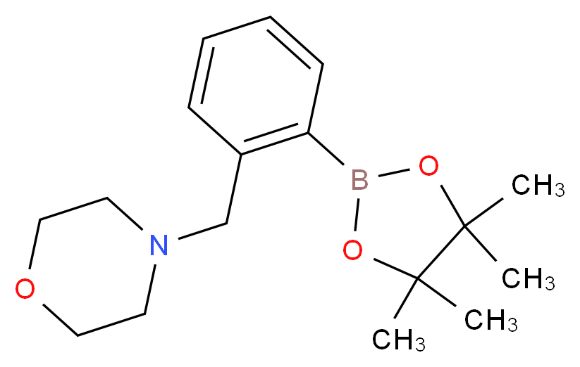 2-(MORPHOLINOMETHYL)PHENYLBORONIC ACID, PINACOL ESTER_Molecular_structure_CAS_876316-33-5)