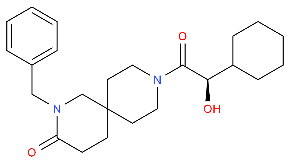 2-benzyl-9-[(2R)-2-cyclohexyl-2-hydroxyacetyl]-2,9-diazaspiro[5.5]undecan-3-one_Molecular_structure_CAS_)