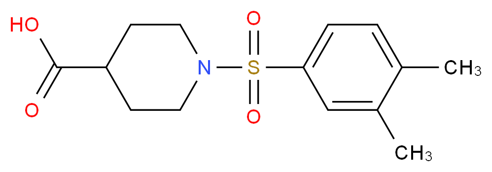 1-[(3,4-dimethylphenyl)sulfonyl]piperidine-4-carboxylic acid_Molecular_structure_CAS_)