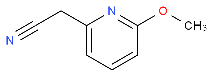 2-(6-methoxypyridin-2-yl)acetonitrile_Molecular_structure_CAS_)