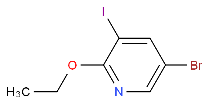 5-Bromo-2-ethoxy-3-iodo-pyridine_Molecular_structure_CAS_848243-20-9)