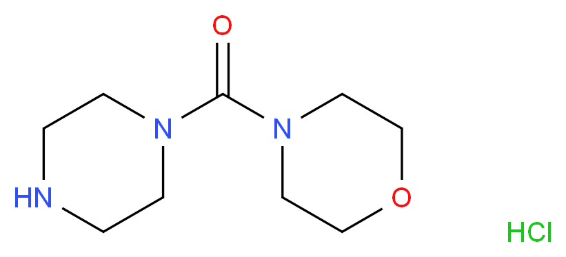 4-(piperazin-1-ylcarbonyl)morpholine hydrochloride_Molecular_structure_CAS_98834-08-3)