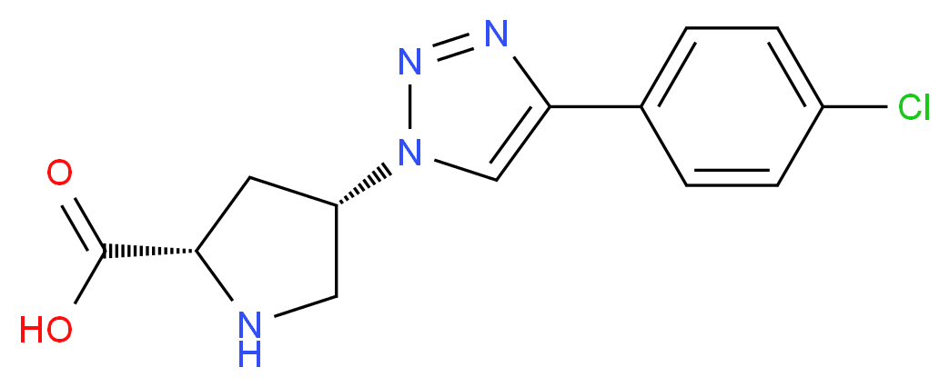 (4S)-4-[4-(4-chlorophenyl)-1H-1,2,3-triazol-1-yl]-L-proline_Molecular_structure_CAS_)
