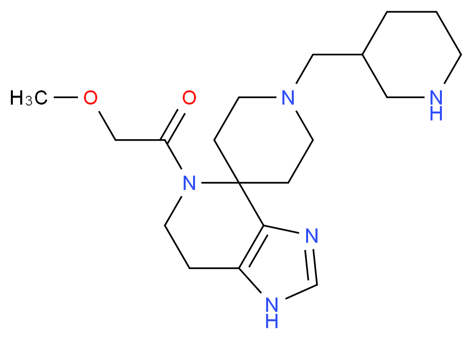 5-(methoxyacetyl)-1'-(piperidin-3-ylmethyl)-1,5,6,7-tetrahydrospiro[imidazo[4,5-c]pyridine-4,4'-piperidine]_Molecular_structure_CAS_)