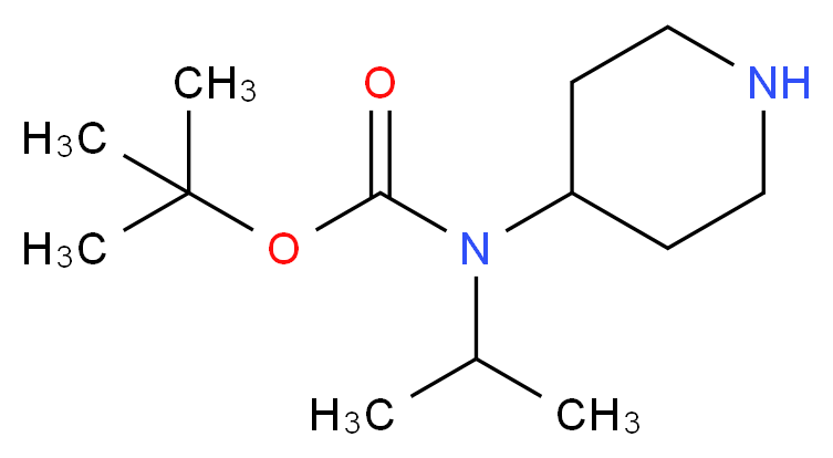 tert-butyl N-(piperidin-4-yl)-N-(propan-2-yl)carbamate_Molecular_structure_CAS_)