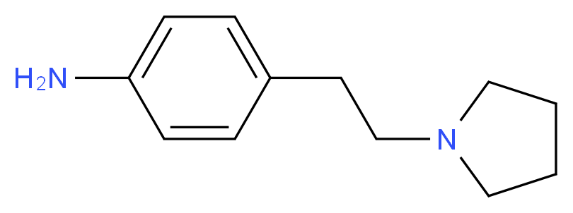 4-[2-(pyrrolidin-1-yl)ethyl]aniline_Molecular_structure_CAS_)