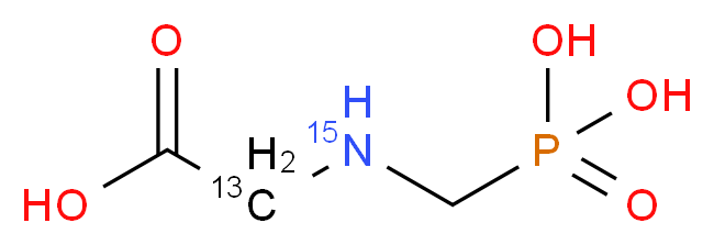 Glyphosate-2-13C,15N_Molecular_structure_CAS_285978-24-7)