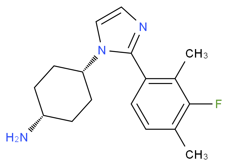 cis-4-[2-(3-fluoro-2,4-dimethylphenyl)-1H-imidazol-1-yl]cyclohexanamine_Molecular_structure_CAS_)