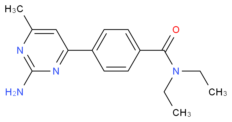 4-(2-amino-6-methylpyrimidin-4-yl)-N,N-diethylbenzamide_Molecular_structure_CAS_)