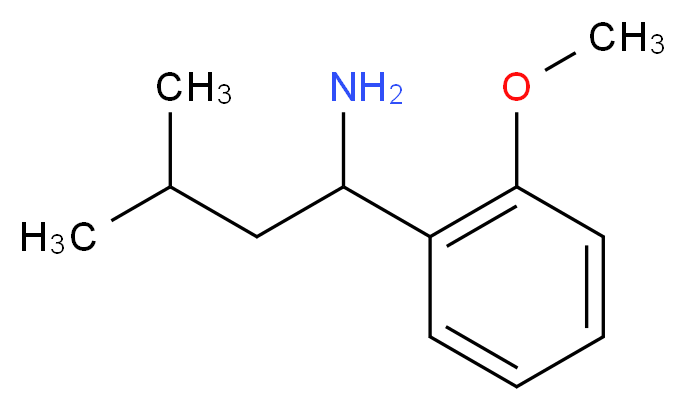 1-(2-methoxyphenyl)-3-methylbutan-1-amine_Molecular_structure_CAS_)