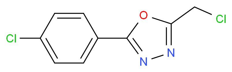 2-(Chloromethyl)-5-(4-chlorophenyl)-1,3,4-oxadiazole_Molecular_structure_CAS_24068-15-3)