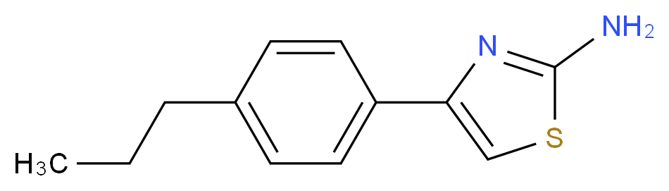 4-(4-Propyl-phenyl)-thiazol-2-ylamine_Molecular_structure_CAS_350997-71-6)