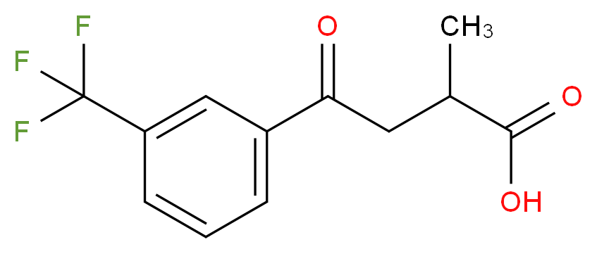 2-Methyl-4-oxo-4-[3-(trifluoromethyl)phenyl]butanoic acid_Molecular_structure_CAS_66549-17-5)