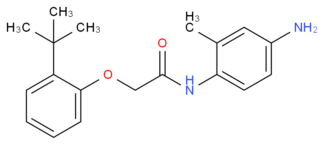 N-(4-Amino-2-methylphenyl)-2-[2-(tert-butyl)-phenoxy]acetamide_Molecular_structure_CAS_)