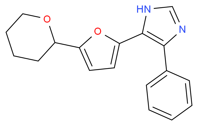 4-phenyl-5-[5-(tetrahydro-2H-pyran-2-yl)-2-furyl]-1H-imidazole_Molecular_structure_CAS_)