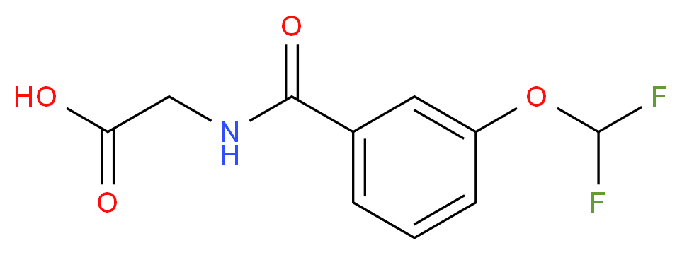 (3-Difluoromethoxy-benzoylamino)-acetic acid_Molecular_structure_CAS_)