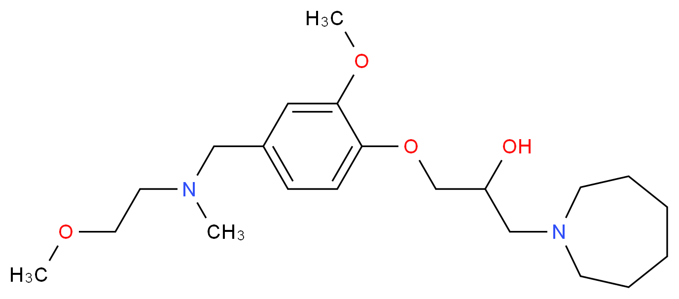 1-(1-azepanyl)-3-(2-methoxy-4-{[(2-methoxyethyl)(methyl)amino]methyl}phenoxy)-2-propanol_Molecular_structure_CAS_)