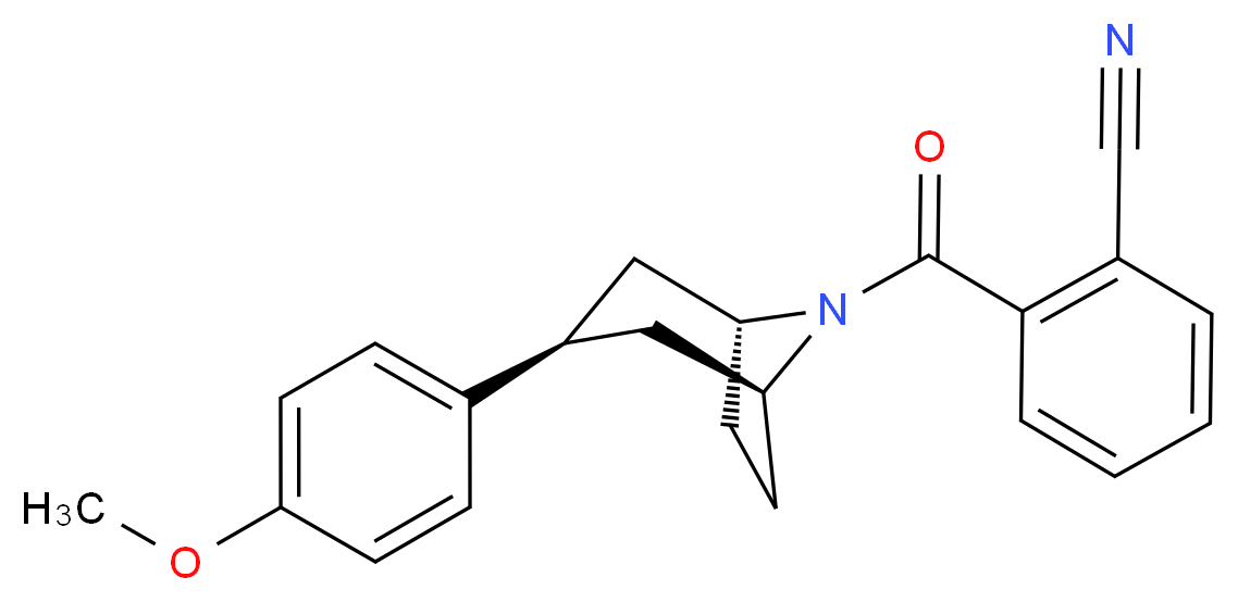 2-{[(3-endo)-3-(4-methoxyphenyl)-8-azabicyclo[3.2.1]oct-8-yl]carbonyl}benzonitrile_Molecular_structure_CAS_)