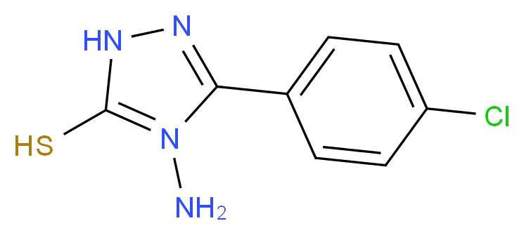 4-Amino-3-(4-chlorophenyl)-5-mercapto-4H-1,2,4-triazole_Molecular_structure_CAS_)