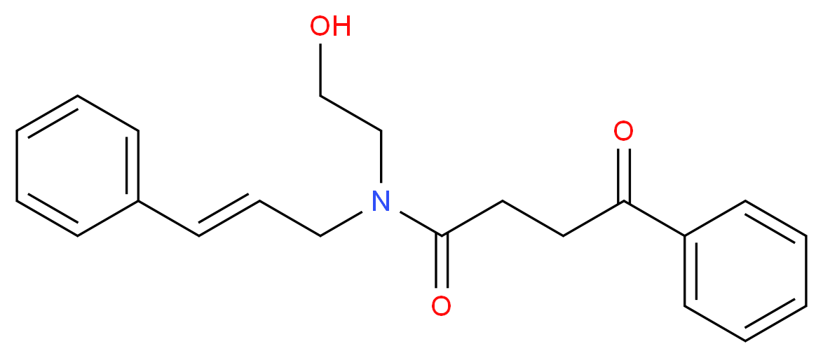 N-(2-hydroxyethyl)-4-oxo-4-phenyl-N-[(2E)-3-phenylprop-2-en-1-yl]butanamide_Molecular_structure_CAS_)