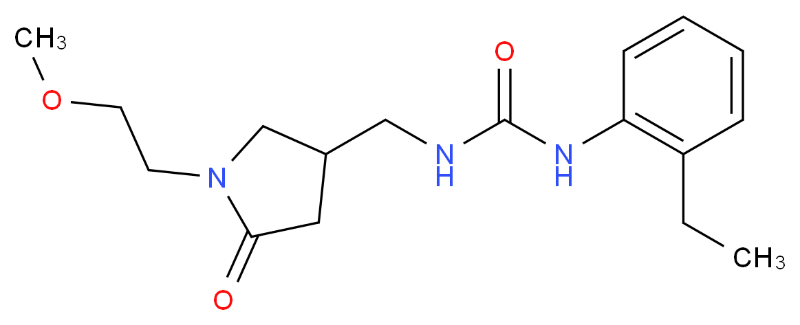 N-(2-ethylphenyl)-N'-{[1-(2-methoxyethyl)-5-oxopyrrolidin-3-yl]methyl}urea_Molecular_structure_CAS_)