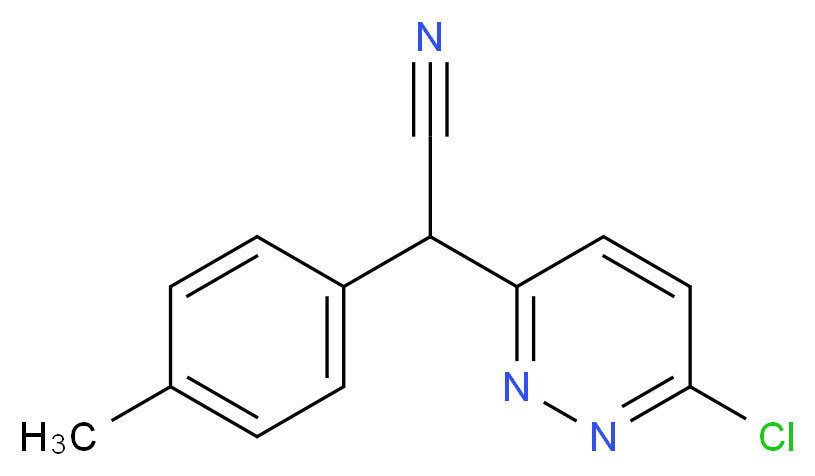 6-Chloro-alpha-(4-methylphenyl)-3-pyridazineacetonitrile_Molecular_structure_CAS_339008-32-1)