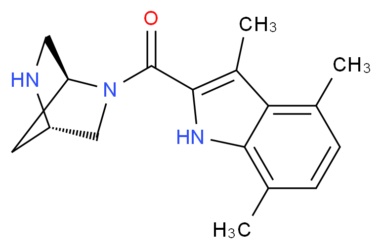 2-[(1S,4S)-2,5-diazabicyclo[2.2.1]hept-2-ylcarbonyl]-3,4,7-trimethyl-1H-indole_Molecular_structure_CAS_)