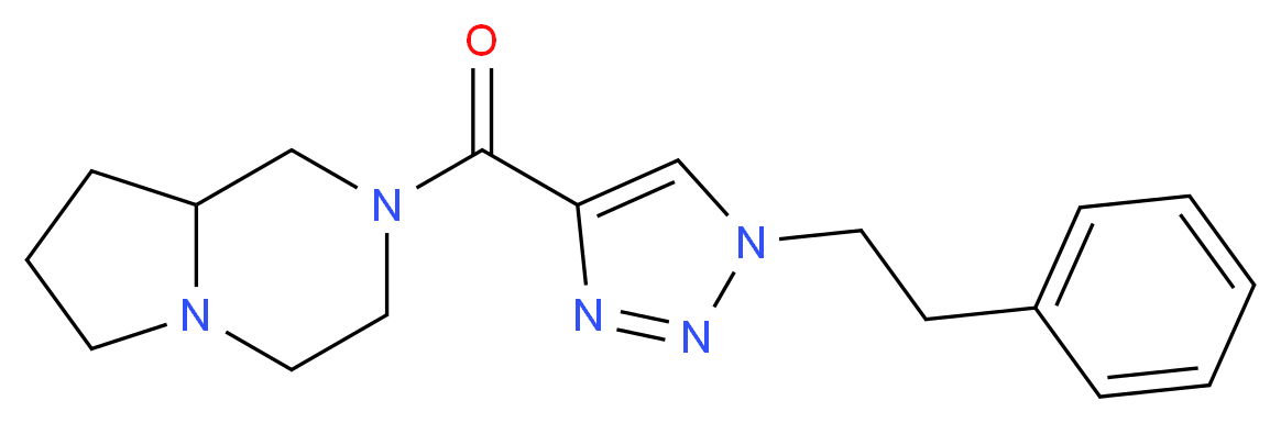 2-{[1-(2-phenylethyl)-1H-1,2,3-triazol-4-yl]carbonyl}octahydropyrrolo[1,2-a]pyrazine_Molecular_structure_CAS_)