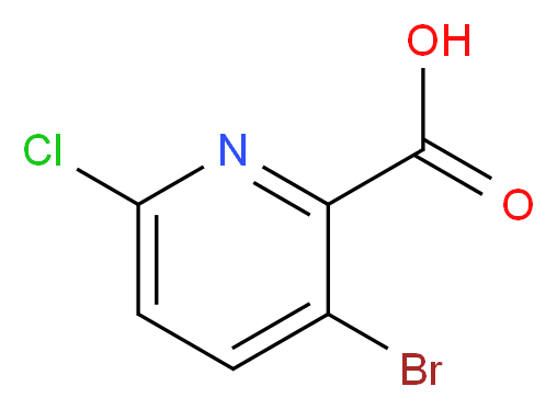 3-Bromo-6-chloropyridine-2-carboxylic acid_Molecular_structure_CAS_929000-66-8)