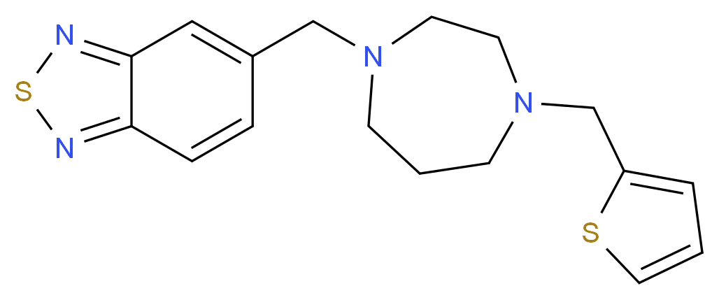 5-{[4-(2-thienylmethyl)-1,4-diazepan-1-yl]methyl}-2,1,3-benzothiadiazole_Molecular_structure_CAS_)