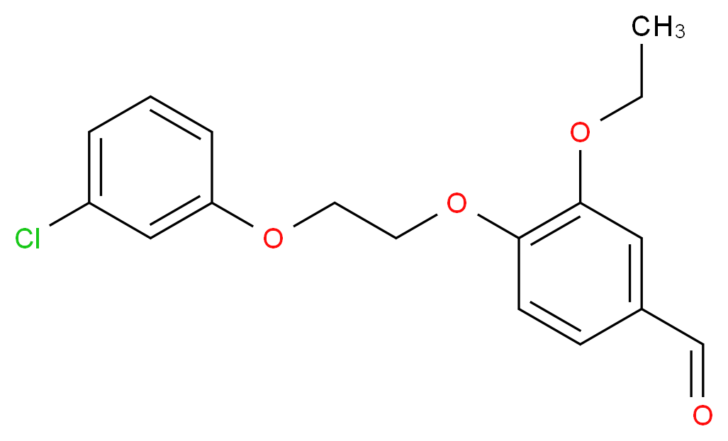 4-[2-(3-chlorophenoxy)ethoxy]-3-ethoxybenzaldehyde_Molecular_structure_CAS_)
