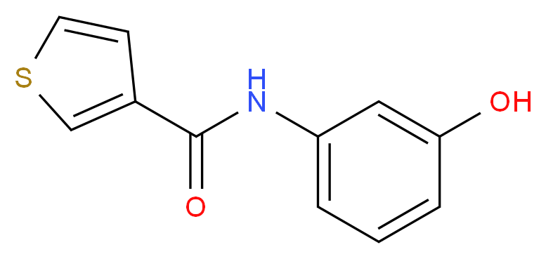 N-(3-hydroxyphenyl)thiophene-3-carboxamide_Molecular_structure_CAS_)