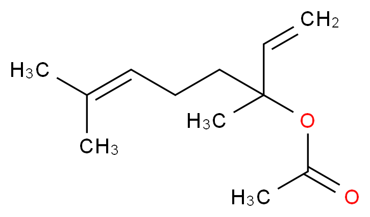 3,7-Dimethyl-1,6-octadien-3-yl acetate_Molecular_structure_CAS_115-95-7)