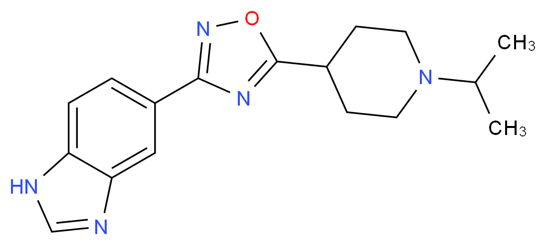 5-[5-(1-isopropyl-4-piperidinyl)-1,2,4-oxadiazol-3-yl]-1H-benzimidazole_Molecular_structure_CAS_)
