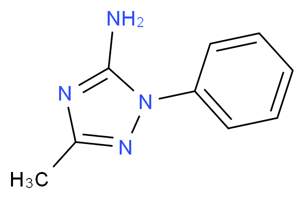 3-methyl-1-phenyl-1H-1,2,4-triazol-5-amine_Molecular_structure_CAS_)