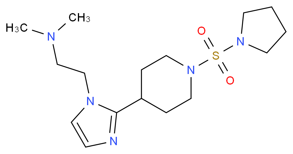 N,N-dimethyl-2-{2-[1-(1-pyrrolidinylsulfonyl)-4-piperidinyl]-1H-imidazol-1-yl}ethanamine_Molecular_structure_CAS_)