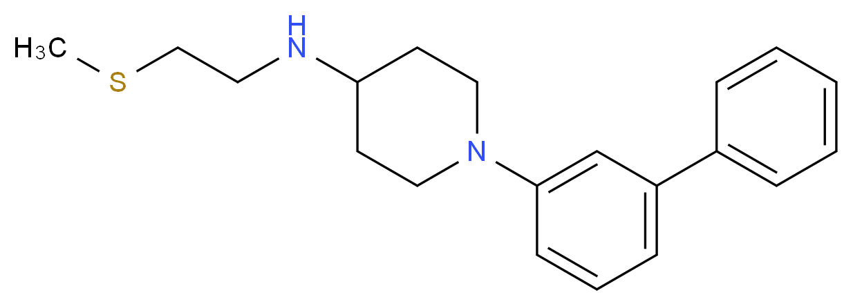1-(3-biphenylyl)-N-[2-(methylthio)ethyl]-4-piperidinamine_Molecular_structure_CAS_)
