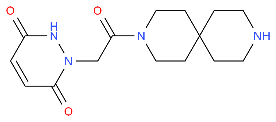 1-[2-(3,9-diazaspiro[5.5]undec-3-yl)-2-oxoethyl]-1,2-dihydropyridazine-3,6-dione_Molecular_structure_CAS_)